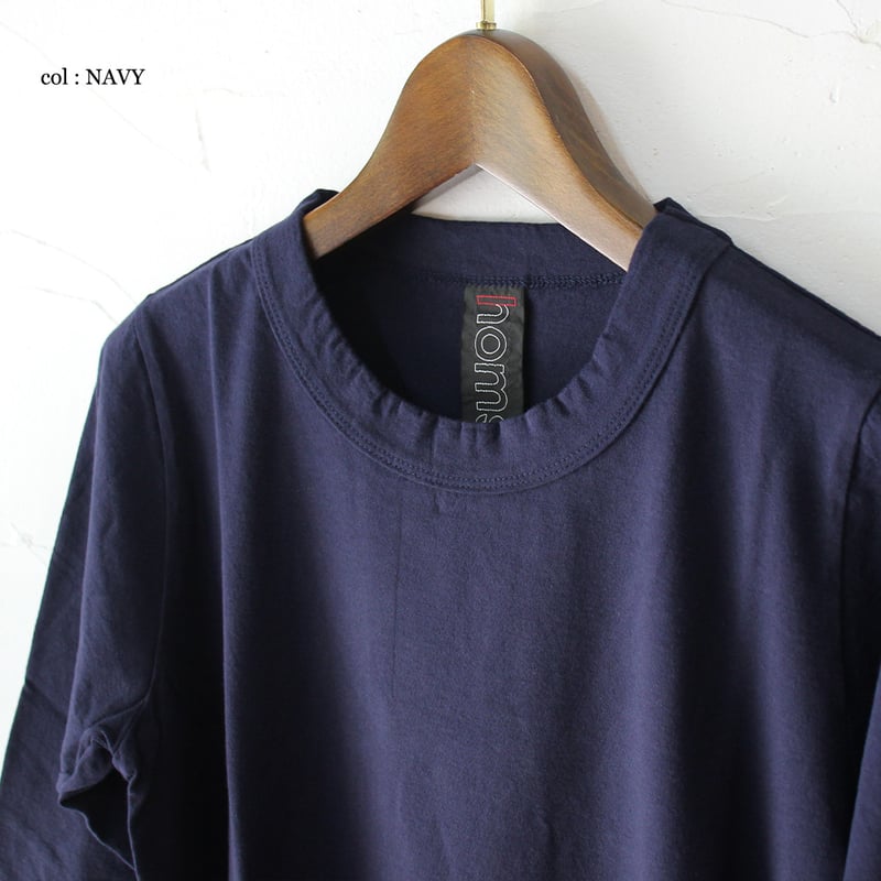 2026秋冬分到着** homspun ホームスパン 30/1天竺7分袖Tシャツ | su