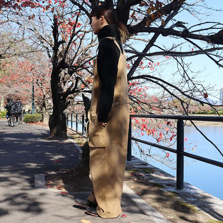 ASEEDONCLOUD アシードンクラウド　Oiled sail cotton Shared work wader　#camel　【送料無料】