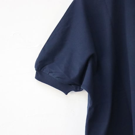 **再入荷** homspun ホームスパン　60/2天竺半袖プルオーバー　#サラシ、ライトグレージュ、ネイビー、ブラック