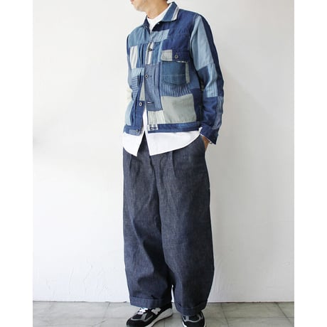 FUNSET OF ART ファンセットオブアート　IDGパッチワークジムジャケット　#インディゴ　【送料無料】