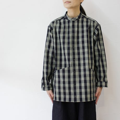 ASEEDONCLOUD アシードンクラウド　HandWerker ハンドベイカー HW light coat #indigo check