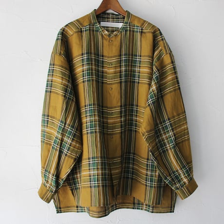 ASEEDONCLOUD アシードンクラウド　Jiyusou check cloth Automata engineer shirts　#キャメル　【送料無料】