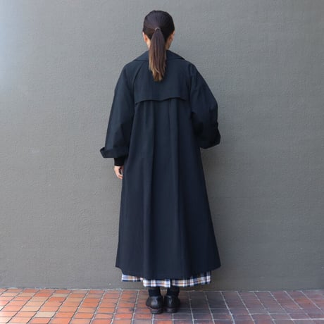 MAGALI マガリ　コットンリネンウェザートレンチコート　#ベージュ、ブラック　【送料無料】