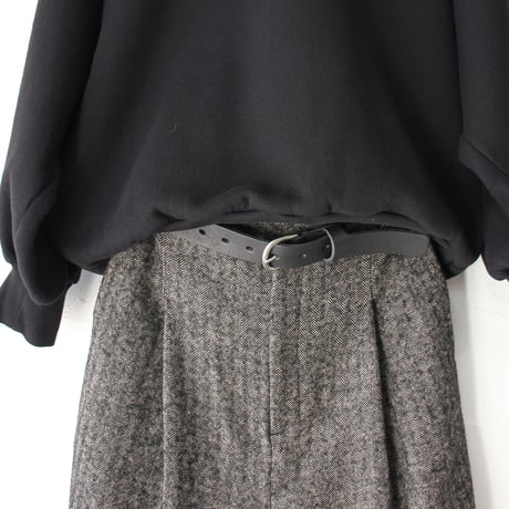 homspun ホームスパン　レザーベルト　#ヌメ、ブラック