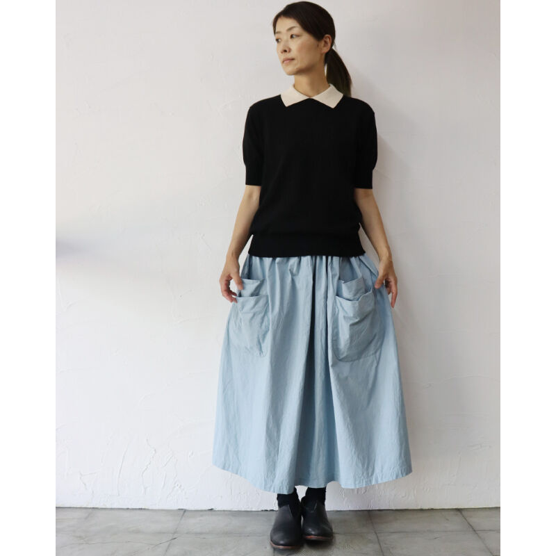 再入荷** atelier naruse アトリエナルセ コットン衿付きニット｜cott