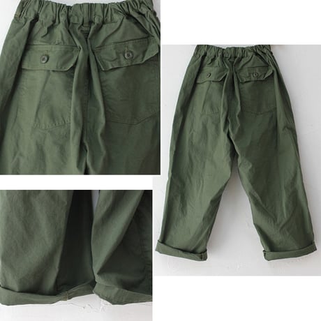 **またまた再入荷** sasanqua by trees サザンカ　US ARMY FATIGUE PANTS ファティーグパンツ　#オリーブ、ベージュ、ブラック　【送料無料】