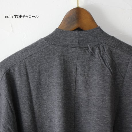 **2025a/w分到着** homspun ホームスパン　60/1天竺ハイネックプルオーバー　#サラシ、TOPグレー、TOPチャコール、ブラック