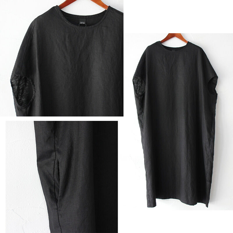 トラバイユマニュアル フレンチ リネン シェル ワンピース TRAVAIL MANUEL（トラバイユマニュアル） フレンチリネン