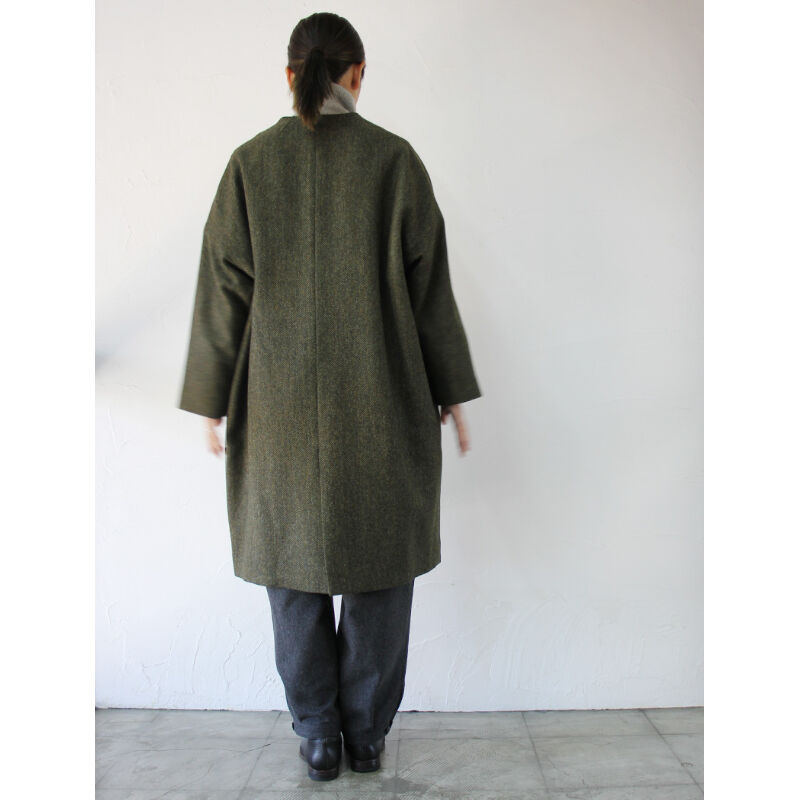 アトリエナルセ atelier naruse ツイード　コクーンジャケット atelier naruse アトリエナルセ ツィードコクーンジャケット