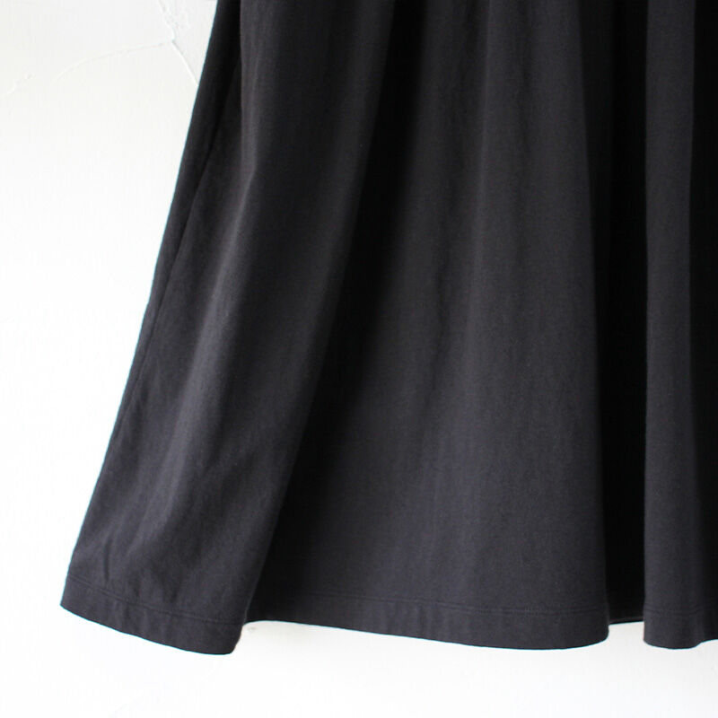 再入荷** homspun ホームスパン 30/1天竺ハイネック半袖ワンピース 再入荷** homspun ホームスパン 30/1天竺ハイネック半袖ワンピース