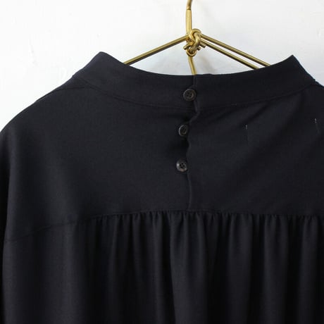 ASEEDONCLOUD　アシードンクラウド　pajamas wool Hyouryushi smock blouse #Navy 【送料無料】