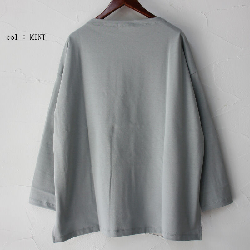 TRAVAIL MANUEL トラバイユマニュアル 度詰天竺スラッシュネック