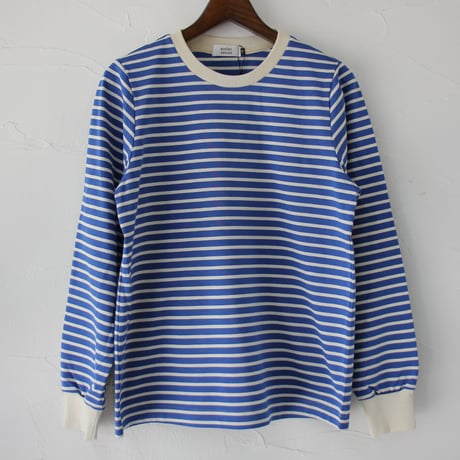 **再入荷**　atelier naruse アトリエナルセ　コットンボーダーカットソー（長袖）cotton border cut&sewn（long sleeves）