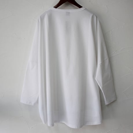 **2022s/s分到着** TRAVAIL MANUEL トラバイユマニュアル　ミディ天竺ワイドプルオーバー　#WHITE、SAGE、BLACK