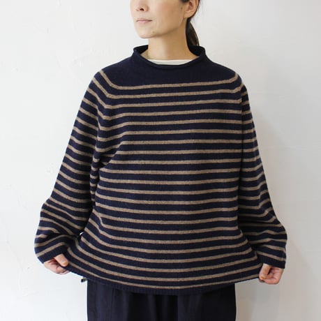 **再入荷**maomade マオメイド　エアーヤーンホールガーメントモックネックプルオーバー　【送料無料】