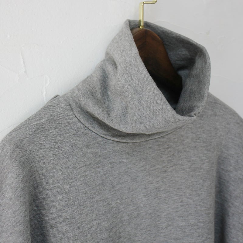 【新品】リネンヤ　Linenya　ハイネックプルオーバー 再入荷** LinenYa リネンヤ ヤク混ハイネックプルオーバー #チャコール