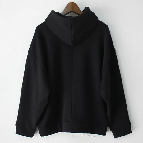 **再入荷** Linenya リネンヤ　ソフト裏毛コットンパーカー　#ブラック　【送料無料】