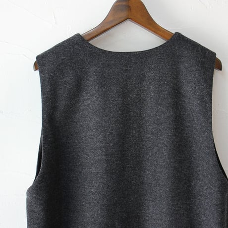 atelier naruse アトリエナルセ　コットンウールヘリンボンジャンパースカート  cotton&wool herring-bone jumper skirt　【送料無料】