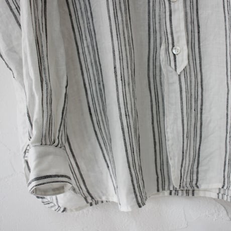 ARTE POVERA アルテポーヴェラ　ヨーロピアンリネンストライプスタンドシャツ