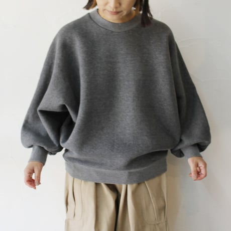 atelier naruse アトリエナルセ　コットンフリースバルーンカットソー　cotton fleece balloon cut&sewn