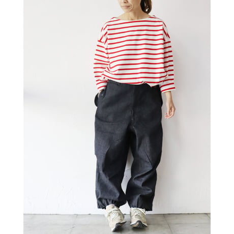 FUNSET OF ART ファンセットオブアート　綿麻デニムバルーンパンツ　#インディゴ　【送料無料】