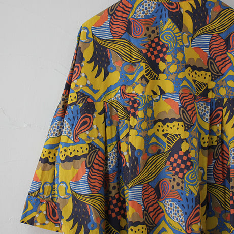 Tigre Brocante ティグルブロカンテ　ラジャスターンバックタックロングシャツ　＃イエロー　【送料無料】
