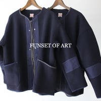 FUNSET OF ART ファンセットオブアート　モッサーウールライナーブルゾン　#ネイビー
