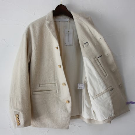 ASEEDONCLOUD アシードンクラウド　Foggy wool Sankayo jacket #off white 【送料無料】