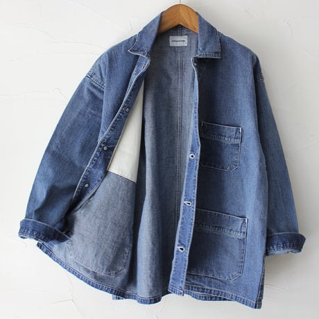 sasanqua by trees サザンカバイツリーズ　10.5オンスネップデニムカバーオール　#3year wash