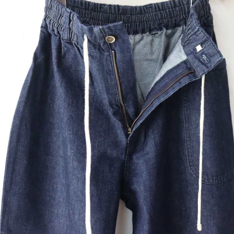 アトリエナルセ　コットンデニムバルーンパンツ　40 atelier naruse cotton denim balloon pants - atelier naruse｜Online store