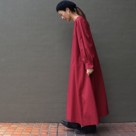 atelier naruse アトリエナルセ　テックウール ロングワンピース｜tech wool long one-piece