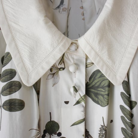 ASEEDONCLOUD アシードンクラウド　Tea garden flower print Tea garden gown #off white 【送料無料】