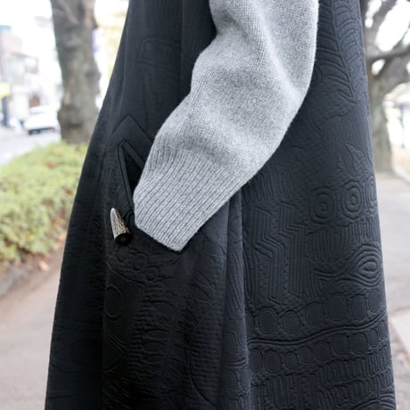 ASEEDONCLOUD アシードンクラウド Forest quilt Forest king dress フォレストキルトワンピース #ブルー、ブラック　【送料無料】
