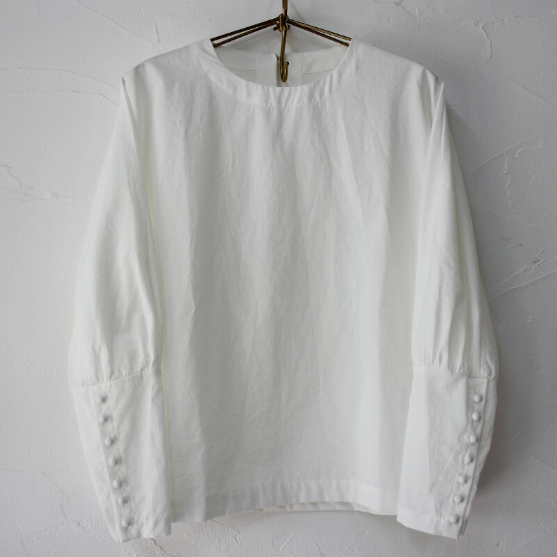 新品タグ付き MAGALI マガリ オールドコットンプルオーバー MAGALI マガリ オールドコットンプルオーバー #オフホワイト、グレー