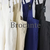 Brocante ブロカント　20sミニヘリンボンバンドルサロペット　#アイボリー、モカブラウン、ブラスト、ブラック