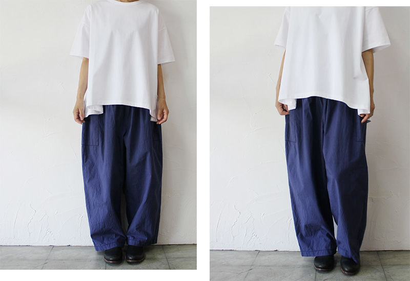 homspun ホームスパン バルキーシーチングウエストゴムパンツ homspun ホームスパン バルキーシーチングウエストゴムパンツ