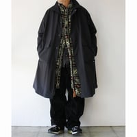 amne アンヌ　ナイロンオックスカバードコート　NYLON OX covered coat #オリーブ、ブラック