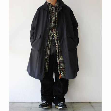 amne アンヌ　ナイロンオックスカバードコート　NYLON OX covered coat #オリーブ、ブラック