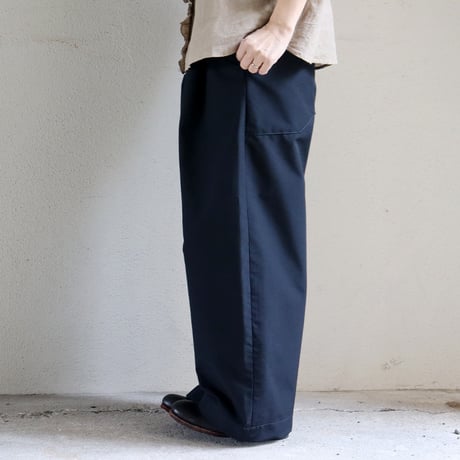 ASEEDONCLOUD アシードンクラウド　HandWerker　ウェザークロスワイドトラウザー　#ブラック