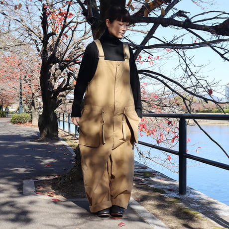 ASEEDONCLOUD アシードンクラウド　Oiled sail cotton Shared work wader　#camel　【送料無料】