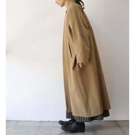atelier naruse アトリエナルセ　コットンヘンプスタンドカラーコート｜cotton-hemp stand collar coat　【送料無料】