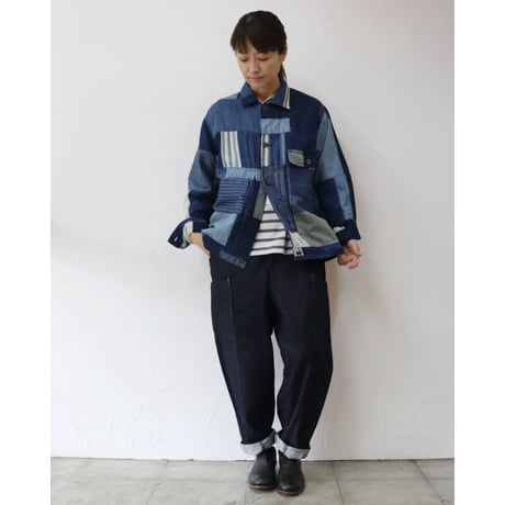 FUNSET OF ART ファンセットオブアート　IDGパッチワークジムジャケット　#インディゴ　【送料無料】