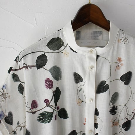 ASEEDONCLOUD アシードンクラウド　Tree worship print Holy island dress #off white 【送料無料】