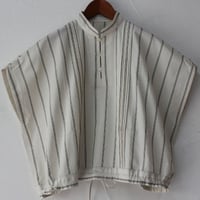ASEEDONCLOUD アシードンクラウド　plants on cloud stripe working blouse #オフ白　【送料無料】