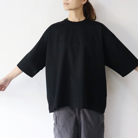 TRAVAIL MANUEL トラバイユマニュアル　コンパクト天竺6分袖Tシャツ