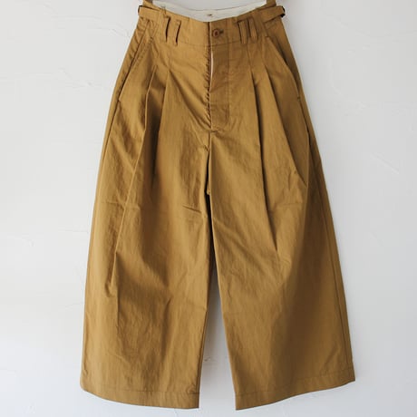 ASEEDONCLOUD アシードンクラウド　Sail cloth Jyunreika trouser #camel 【送料無料】