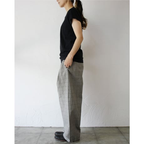 **2025春夏分到着**homspun ホームスパン　30/1天竺フレンチTシャツ　#サラシ、サックス、ダークグリーン、ブラック