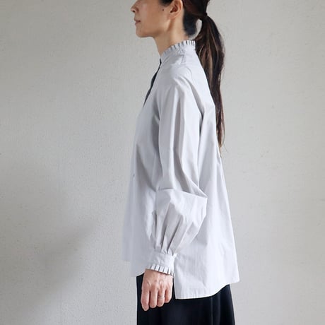 **再入荷** amne アンヌ　BROAD frilled blouse ブロードフリルブラウス【送料無料】