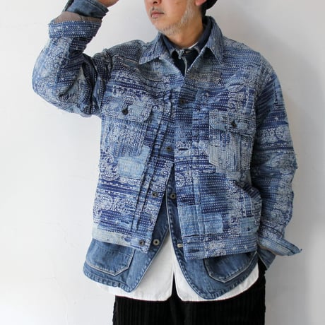 FUNSET OF ART ファンセットオブアート COF IDGバンダナBORO2nd GJKT #indigo 【送料無料】