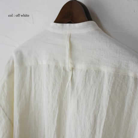 SUSURI ススリ　ハルシャツ　＃off white , black　【送料無料】